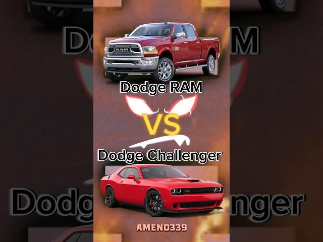 Dodge RAM  VS Dodge Challenger  #shorts #car #edit #vs