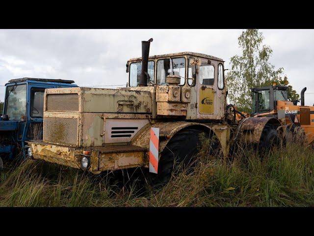 Starting Tractor K-700A (V8 Turbo Diesel) After 6 Years + Test Drive