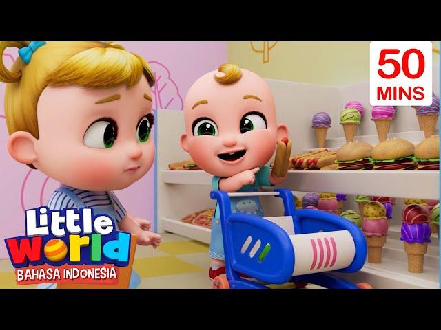 Belanja ke Supermarket | Little World Bahasa Indonesia | Kartun Anak