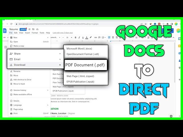 How to Convert word to PDF using Google Docs Easily Without any Issue and without losing formatting