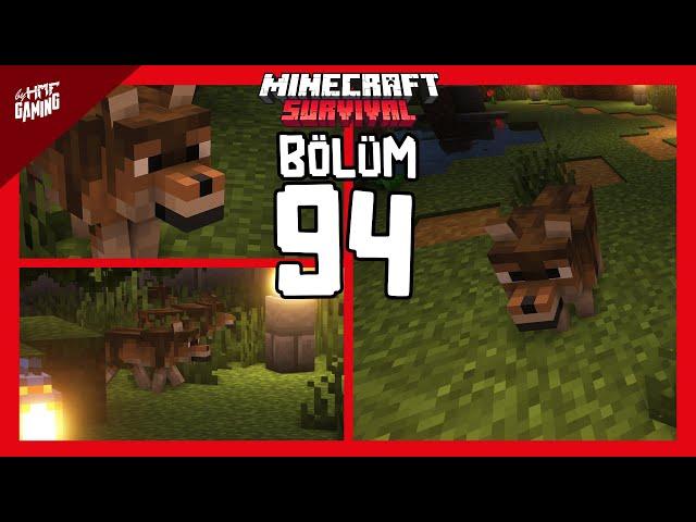 ORMAN KURT KÖPEĞİ KAFESİ • BÖLÜM 94 • #minecraftsurvival • #minecrafthayvanatbahcesi