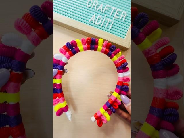 DIY Hairband  #crafteraditi #handmade #diy #shorts #diyhairband @CrafterAditi