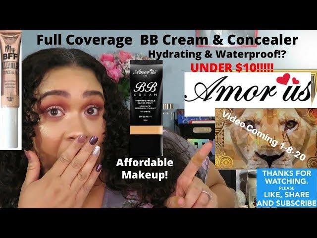 Amor Us|$4 Full Coverage BB Cream & $6 Concealer|Hydrating & Waterproof|Dry Skin|Tasha St James