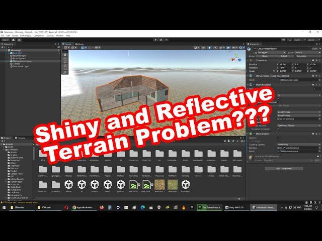 Having shiny and reflective terrain problem in Unity? Me too! Here's my workaround...