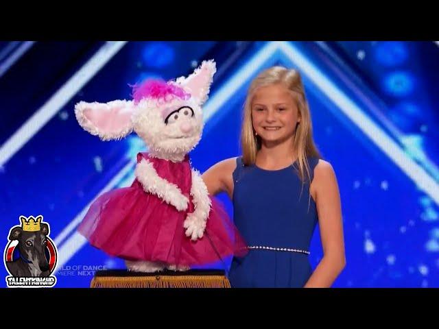 America's Got Talent 2017 Darci Lynne Farmer Ventriloquist Golden Buzzer Auditions 1