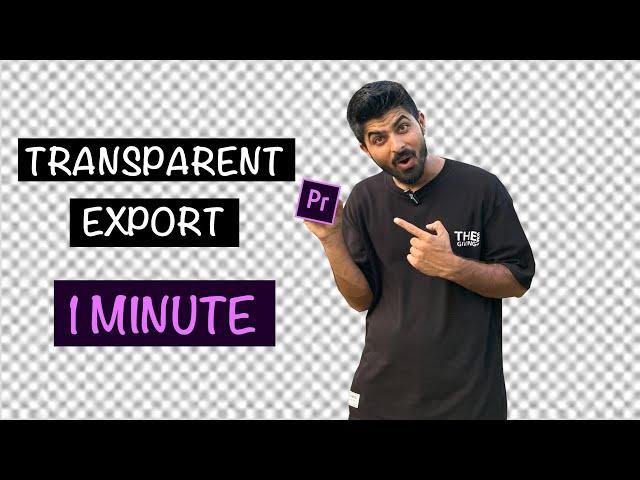 How to Export Transparent Video in Premiere Pro 2024 | Png video export Premiere Pro