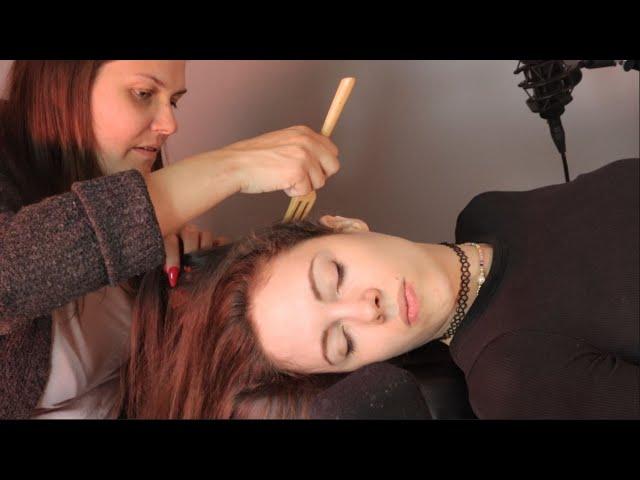 ASMR Relaxing Scalp Check & Massage (Featuring @RapunzelASMR)