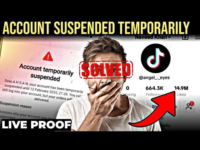 Account Suspended Temporarily Problem Solved, New Tiktok Trick 2025,