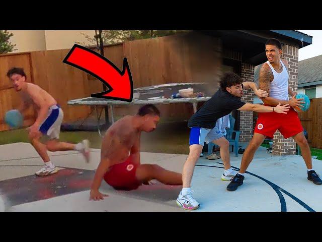 HE DROPPED ME... Punishment Basketball 1v1 vs ADot!