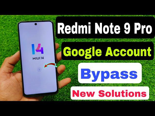 Redmi Note 9 Pro Google Account Bypass Miui 14  | New Trick | Redmi Note 9 Pro Frp Lock Kaise Tode