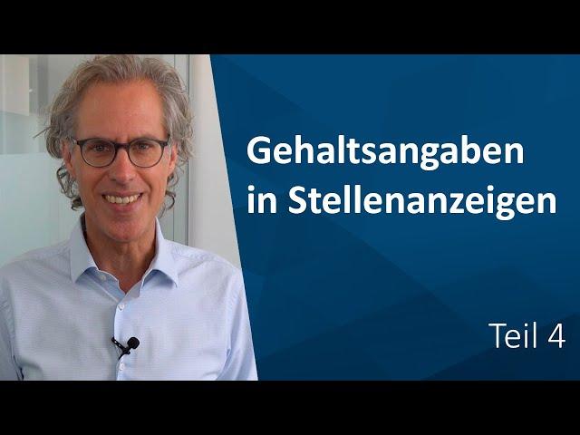 Stellenanzeige erstellen (4/4): Jobsuche mit Gehaltsangabe