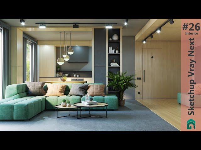 Sketchup Vray Next Interior #26