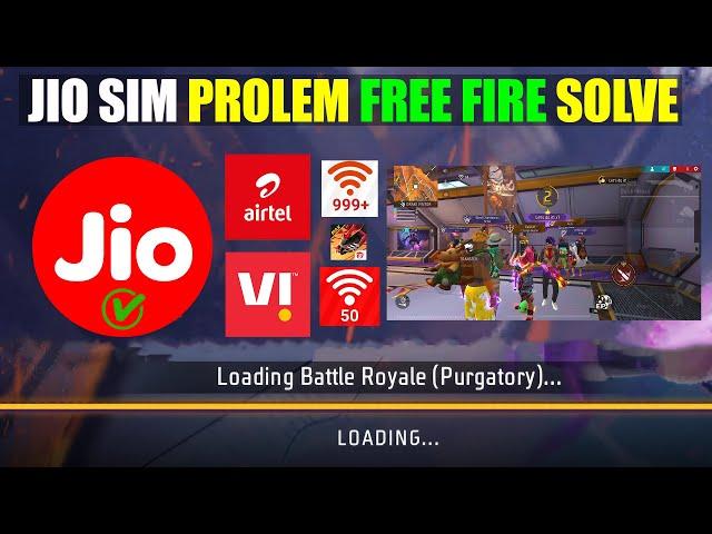 Jio Sim Problem Free Fire | 99 Loading Stuck Problem Free Fire | Jio Network Problem Free Fire