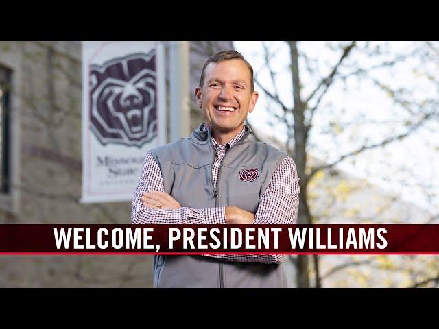 President Williams' first day on the job - Missouri State University