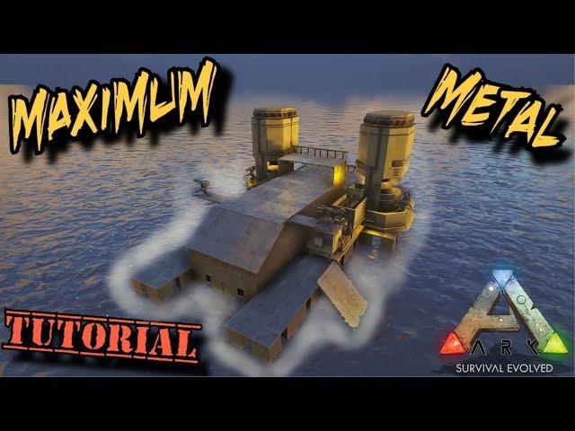 Resource Motorboat Tutorial - The best way to get metal - Ark Survival Evolved