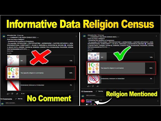 Participate in the Informative Data Community Religion Census 2025 right Now | Full Tutorial Video