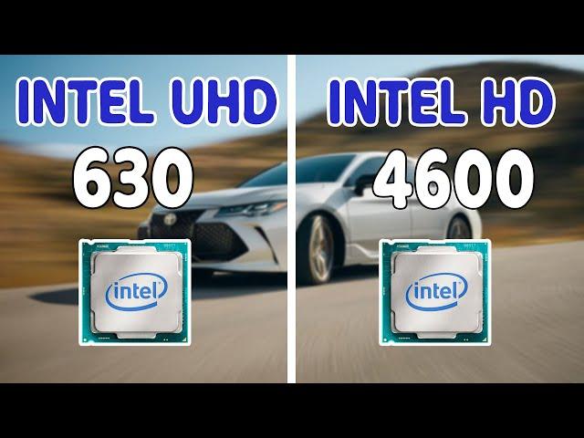 Intel UHD 630 VS Intel HD 4600 GTA V Benchmark