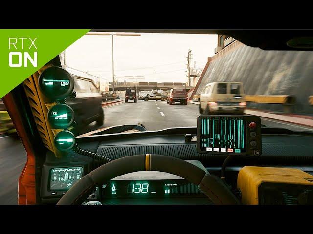 Cyberpunk Super Realistic Futuristic Police Chase with RayTracing