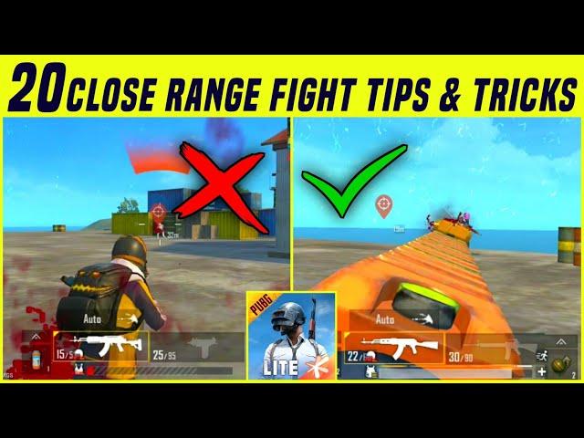 20 Close Range Fight Tips & Tricks in PUBG Mobile Lite | PUBG Lite Pro Tips & Tricks