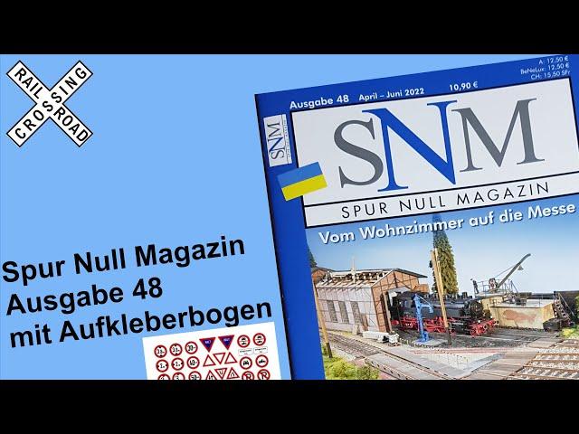 Spur Null Magazin Ausgabe 48 - mit Aufkleberbogen Verkehrszeichen