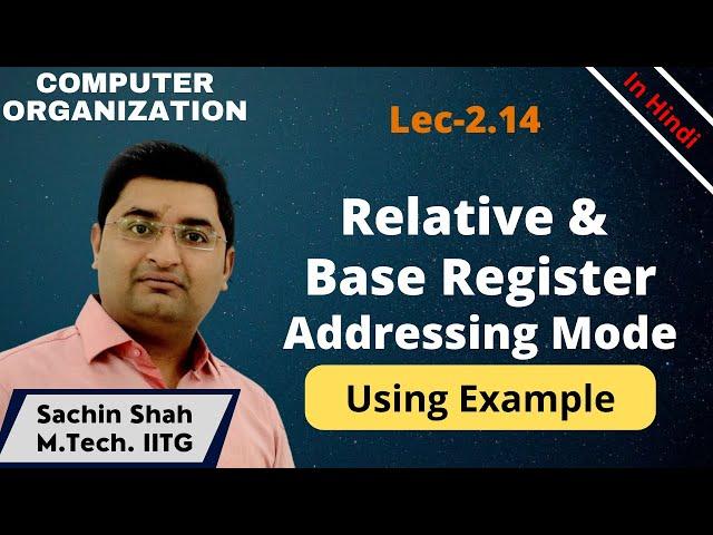 L2.14: Relative addressing mode | Base register Addressing mode