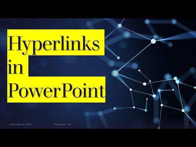 How to add Hyperlinks in PowerPoints ?
