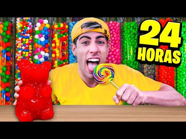 24 HOURS IN A CANDY STORE !!