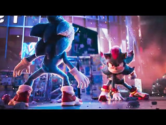 Sonic the Hedgehog 3 - Sonic Vs. Shadow Fighting Scene [HD]