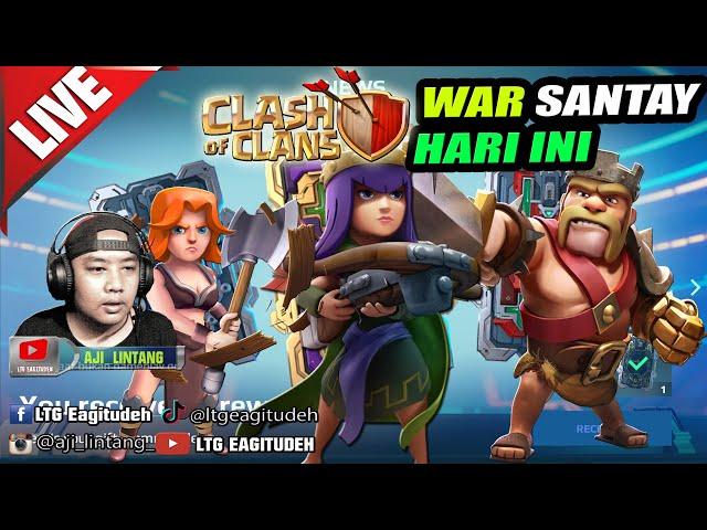 [COC] PART 44 WAR MEMBER UDAH CAPE #live Clash Of Clans gameplay Indonesia #f2p