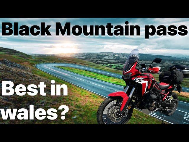 Black Mountain pass Wales by motorbike