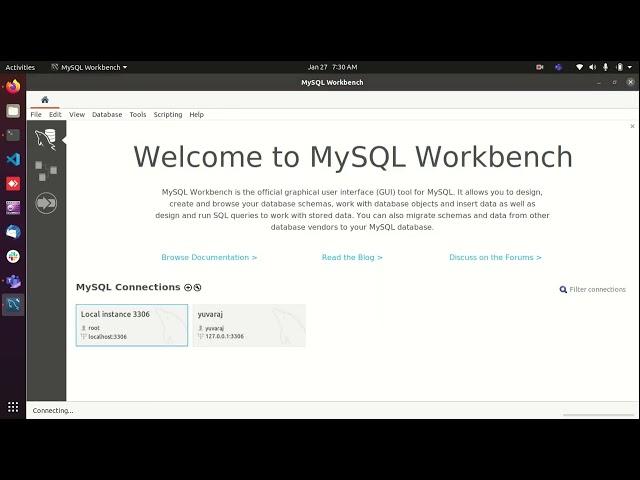How to Install and Connect to Database using MYSQL Workbench on Ubuntu 20.04