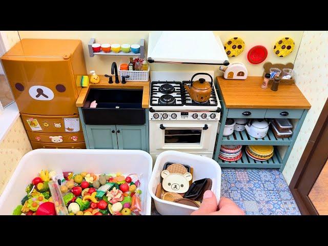 Miniature kitchen set installation ASMR Re-ment collection