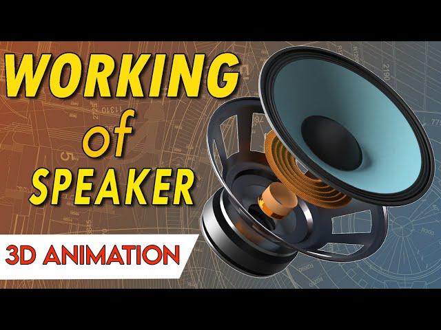 How speakers work? How speakers make sound? | Working of speaker in 3D