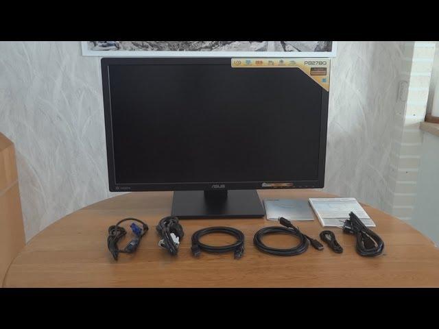 Asus PB278Q 27inch 2560x1440 monitor unboxing and overview