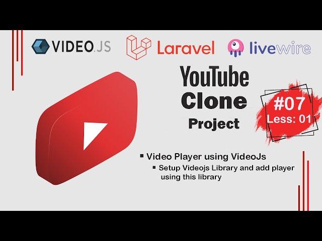 Setup Videojs Library and add player using this library