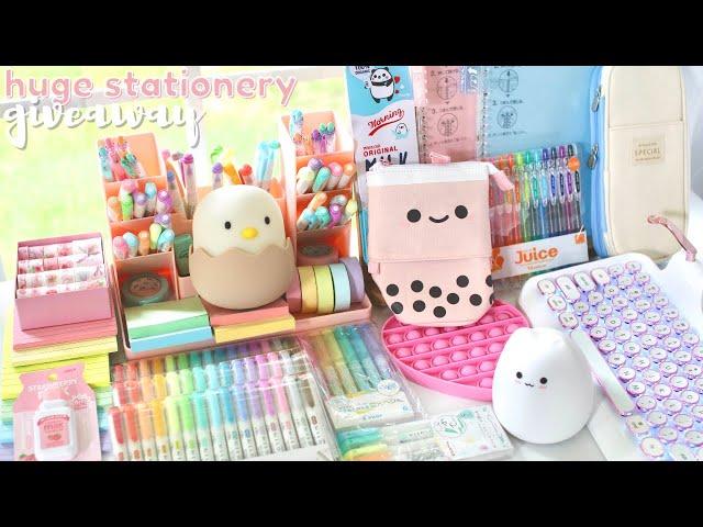 Huge school supplies haul  stationery giveaway 2021