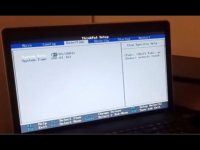 Troubleshooting Error 0271 on Lenovo ThinkPad - Part 1
