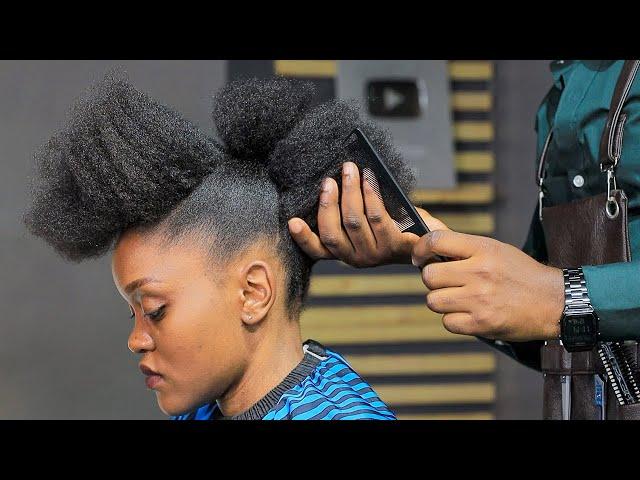 Finally I Got The Quickest Mohawk Style For Natural Hair Styling. Very Detailed Tutorial.