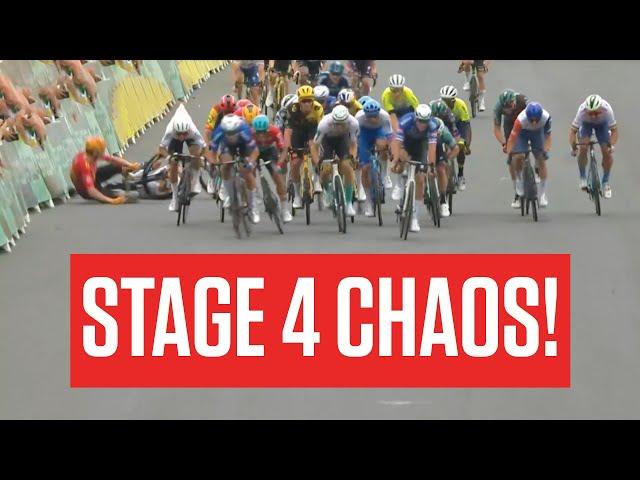 THREE CRASHES In Sprint Finish As Stage 4 Ends In Chaos At Tour de France 2023