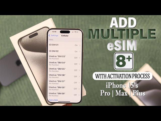 How to Add eSIM on iPhone 15 Pro Max/Plus [Store Eight+ eSIM to Activate]