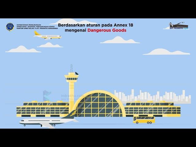 Panduan Aturan Barang yang Akan Diangkut Ke Dalam Pesawat Udara Animasi Explainer | Jasa animasi