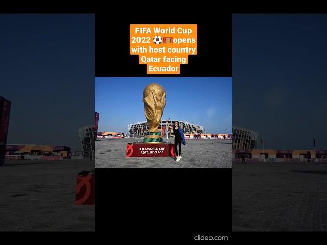 FIFA World Cup 2022  opens with host country Qatar facing Ecuador #shorts #fifaworldcup2022 #qatar