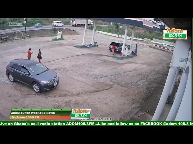 Two (2) dead as CCTV camera captures scary moment#AdomFM #SuperWeekendNews #AdomOnline