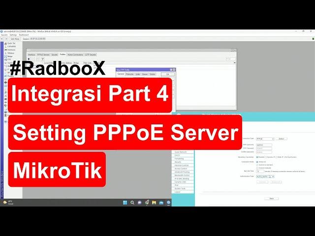 RadbooX Integrasi Part 4 Setting PPPoE Server Mikrotik