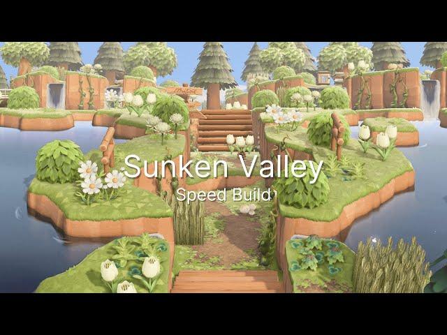 The Sunken Valley | Speed Build | ~ Animal Crossing New Horizons