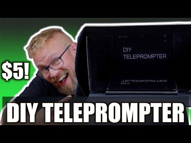 DIY YouTube TELEPROMPTER 2020 - How to make a teleprompter for YouTube for just $5