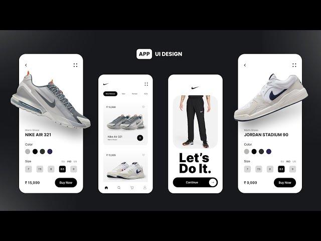 Shoes App UI Design in Figma: UX Prototype Tutorial