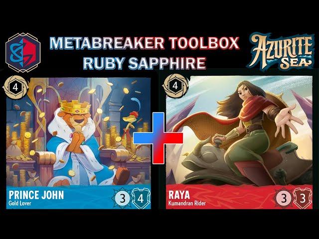  METABREAKER RUBY SAPPHIRE Removal Toolbox - Disney Lorcana Deck Profile Azurite Sea