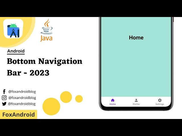 Bottom Navigation Bar - Android Studio | Fragments | Java | 2023