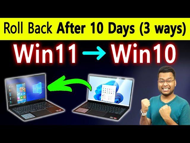 How to Rollback Windows 11 to 10 | How to go back to Windows 10 from Windows 11,Downgrade windows 11